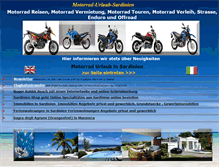 Tablet Screenshot of motorrad-urlaub-sardinien.com